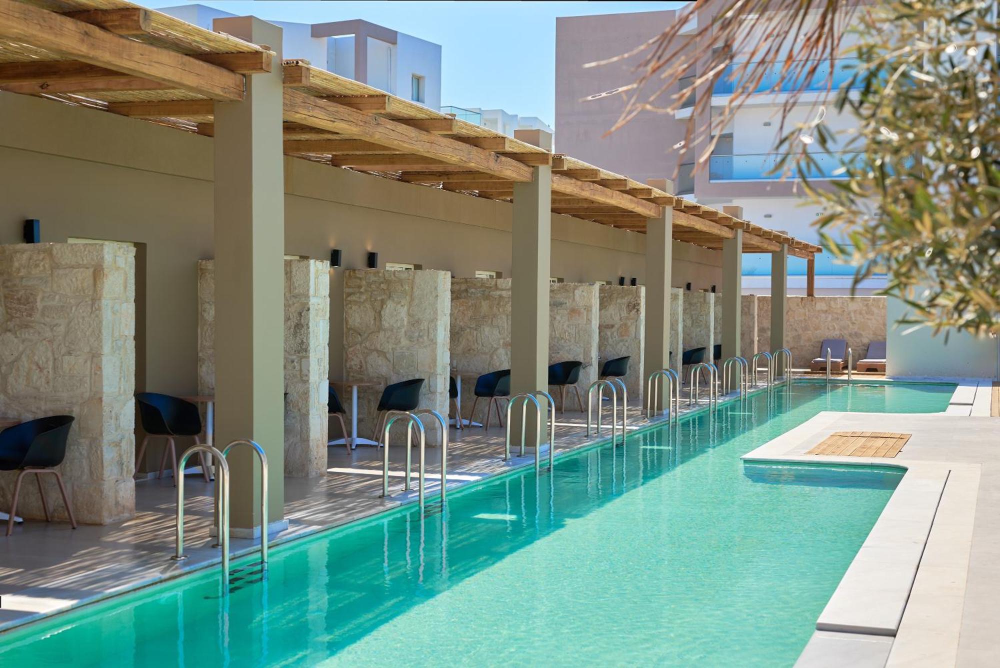 Malia Bay Beach Hotel & Bungalows Exterior foto